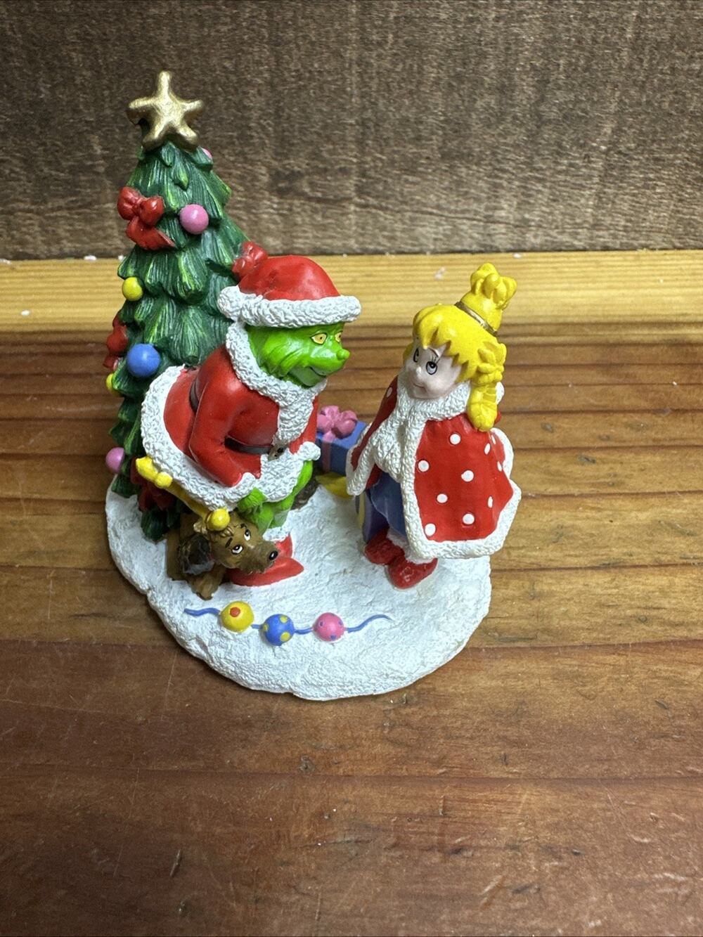 Vintage Universal Dr Seuss Grinch & Cindy Lou Figurine